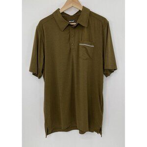 Marmot Shirt‎ Men’s Laight Short Sleeve Snap Button Polo Aztec Gold Size XL FLAW
